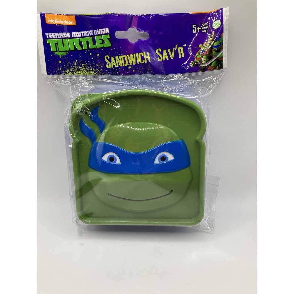 Teenage Mutant Ninja Turtles Sandwich Keeper Lunchbox Helper Blue Mask